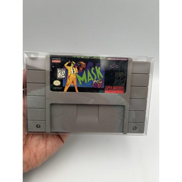 The Mask Nintendo SNES Cartridge Only Authentic / Tested - With Sleeve - Picture 4 of 7